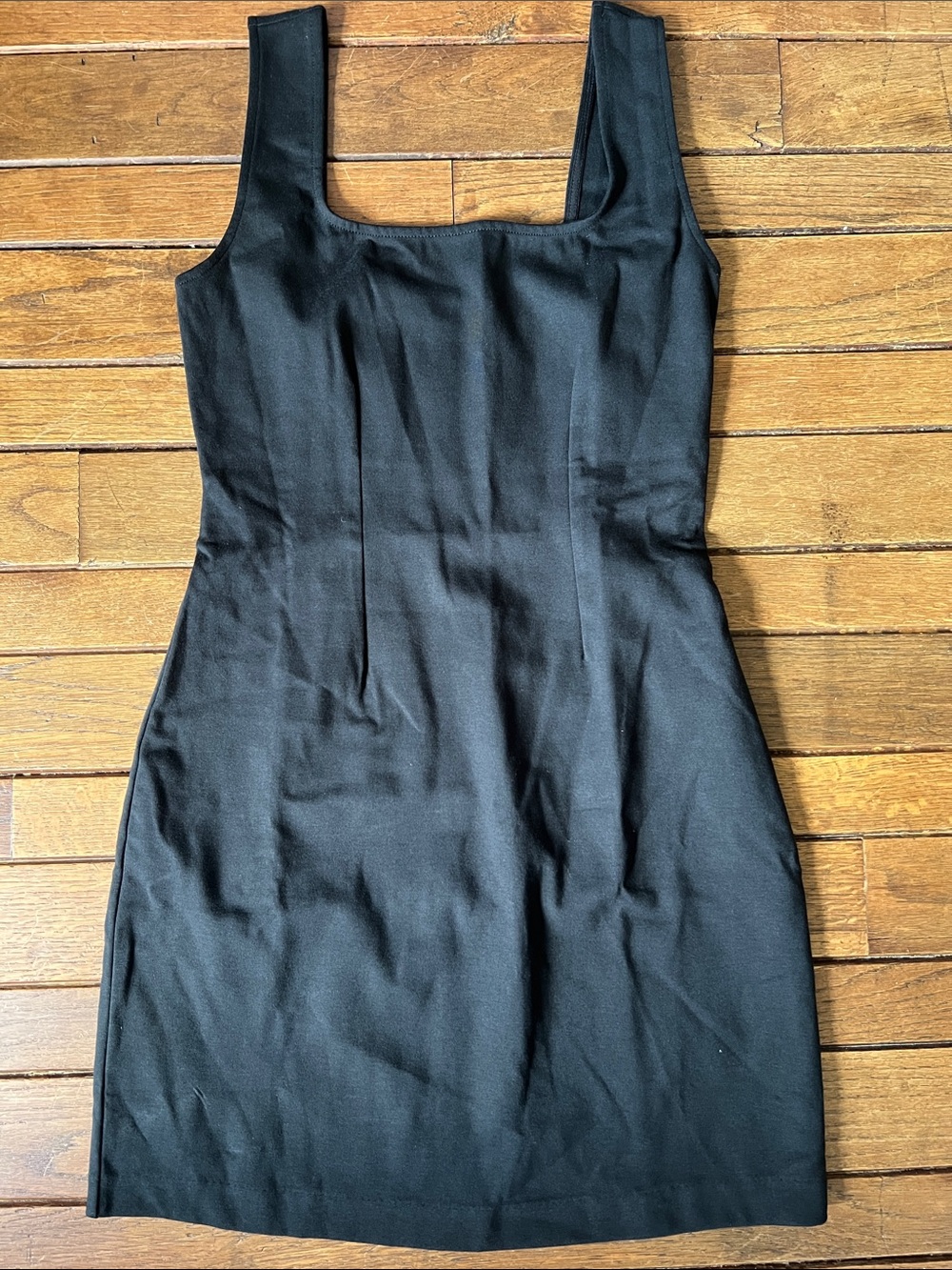 Everlane Black The Dream Square-Neck Mini Dress Size Small NEW without tags